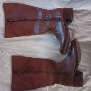 Lucky Brand brown leather riding boots